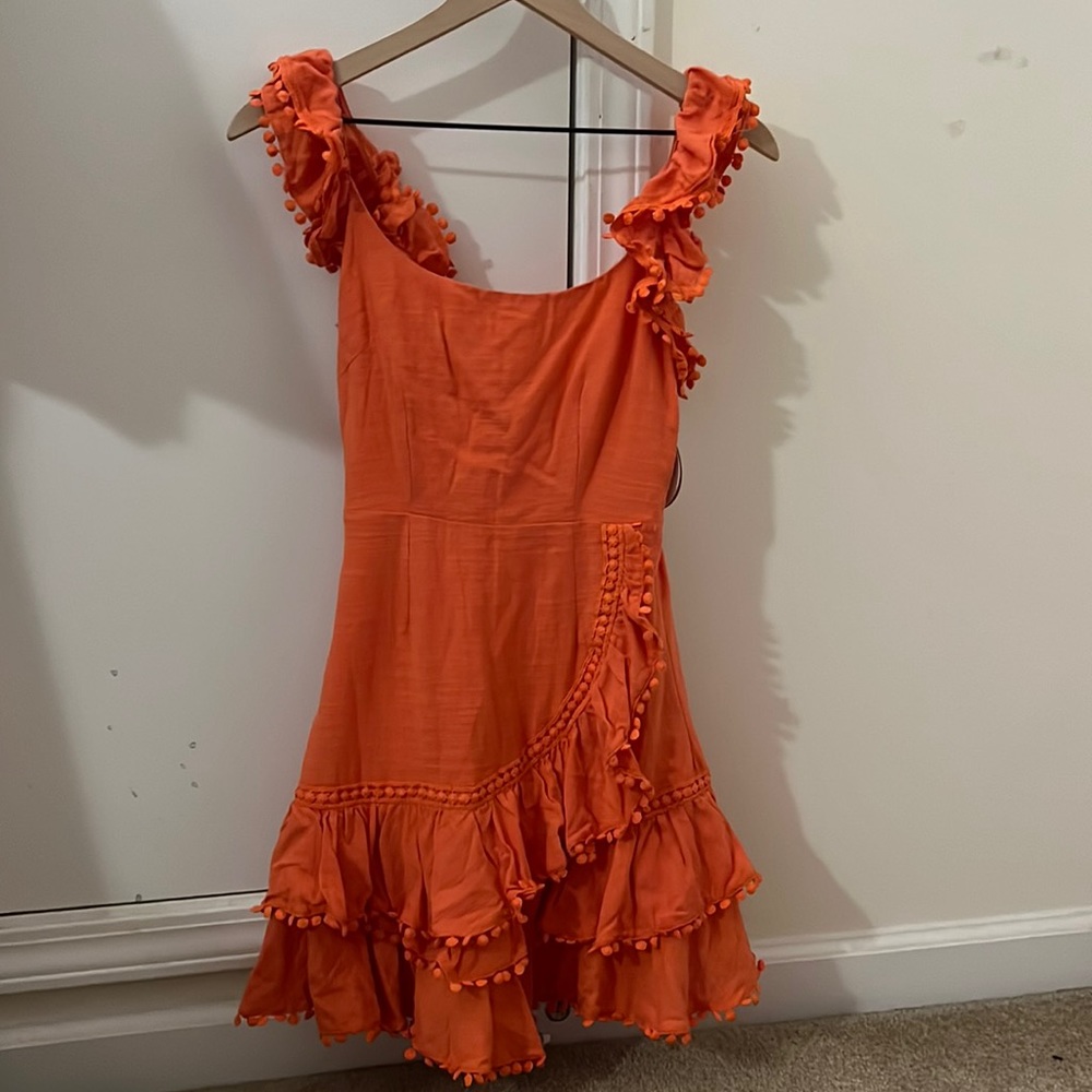 Orange Selfie Leslie Dress